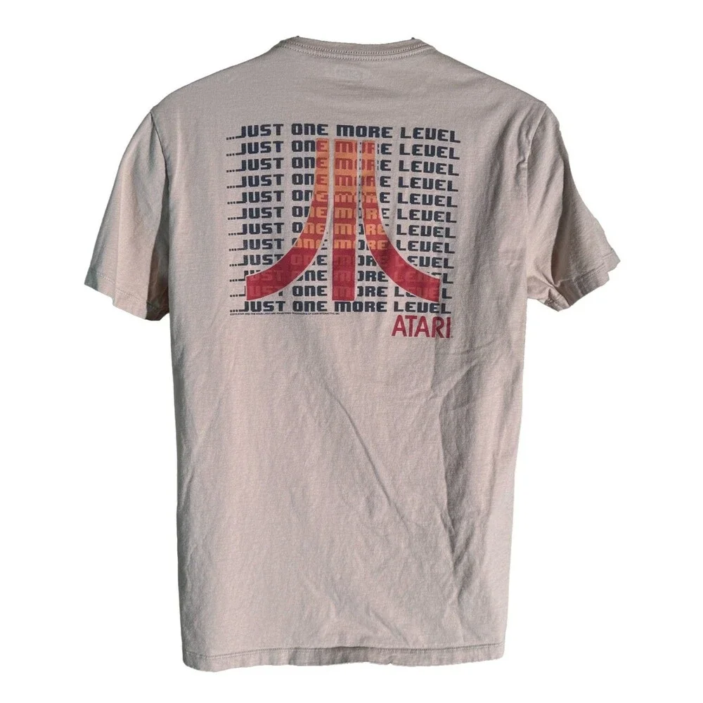 Old Navy Boys Short Sleeve Atari One More Level T-Shirt Beige Large‎